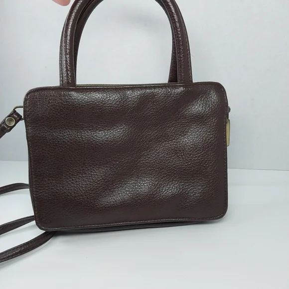 Vintage Y2K 2000’s Faded Glory Crossbody Bag Purse Brown Faux Leather 90s Iconic - Picture 5 of 14